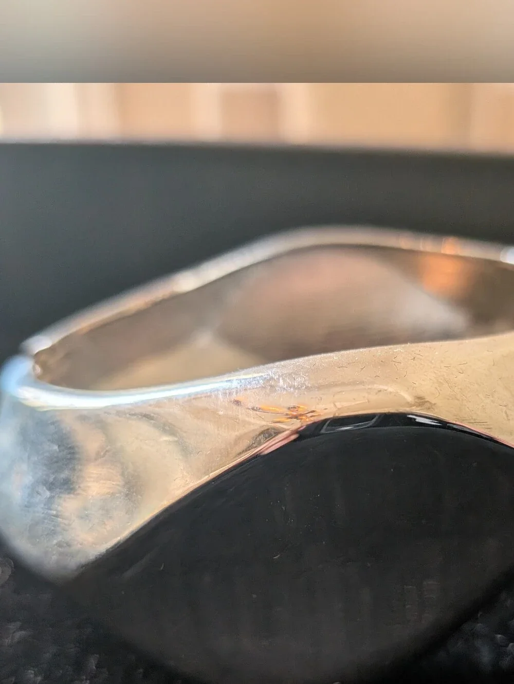 Silver Chunky Modern Style Bracelet